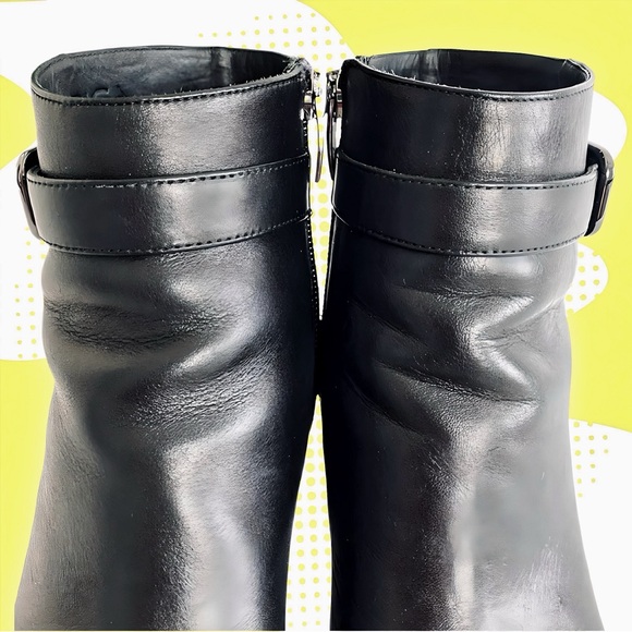 Via Spiga Black Ankle Booties - Picture 3 of 10